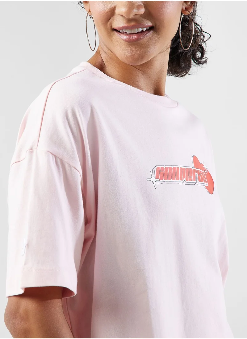 CONVERSE Bemy2K Cropped Oversized T-Shirt