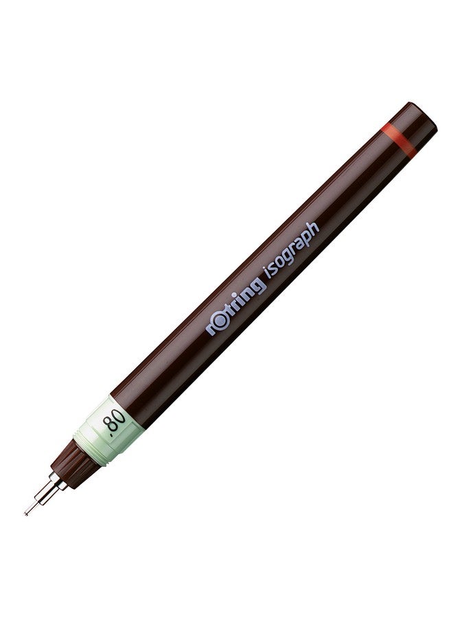 Rotring 0.8Mm Isograph Technical Pen-Gift Boxed,fine,Burgundy - Image 1