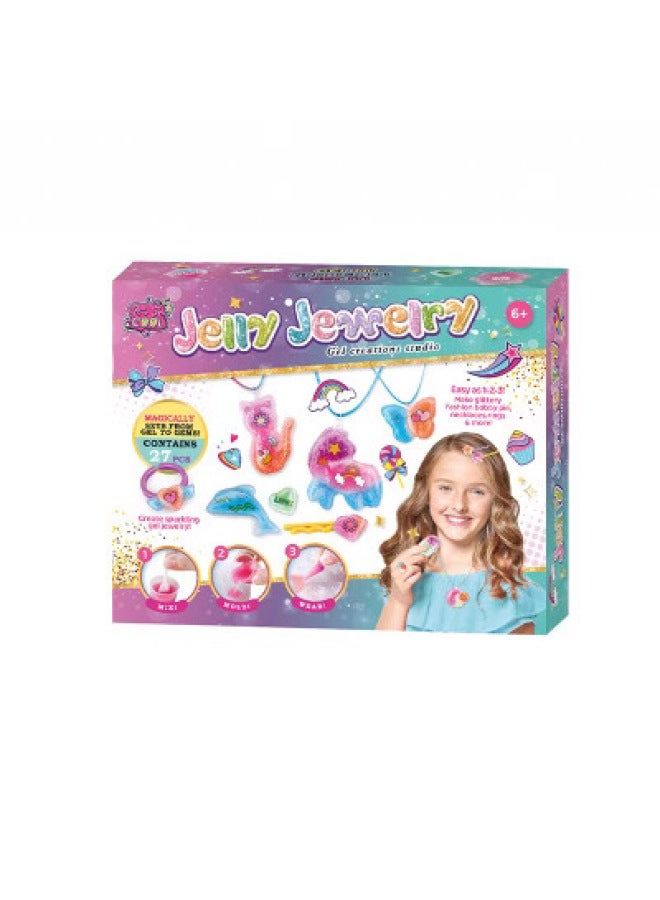 Creative DIY Soft Gel Jewelry Set Unicorn Jewelry Set Dropping Glue Toy Girl Creative Handmade-Color:21001A - Image 3