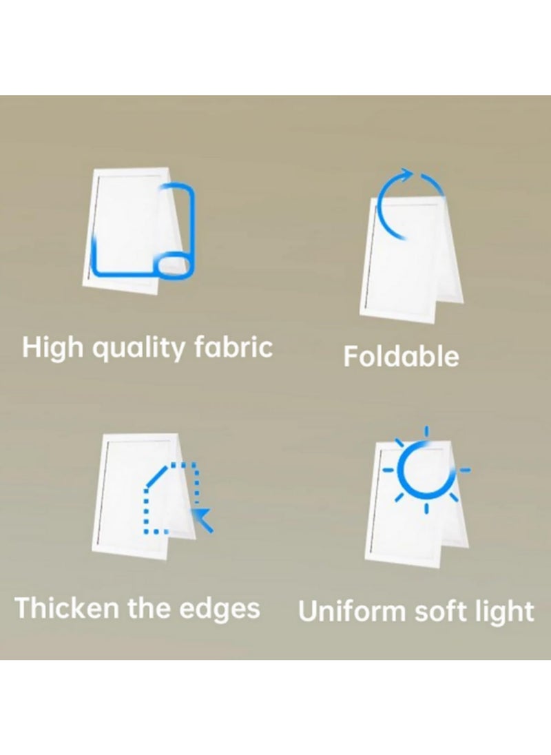 Generic Photography Reflector Foldable V Flat Light Reflector for Studio Photo Shoots Light Diffuser Board with Paper Material Professional Photography Accessory for Photographers 850 x 295mm  - Image 3