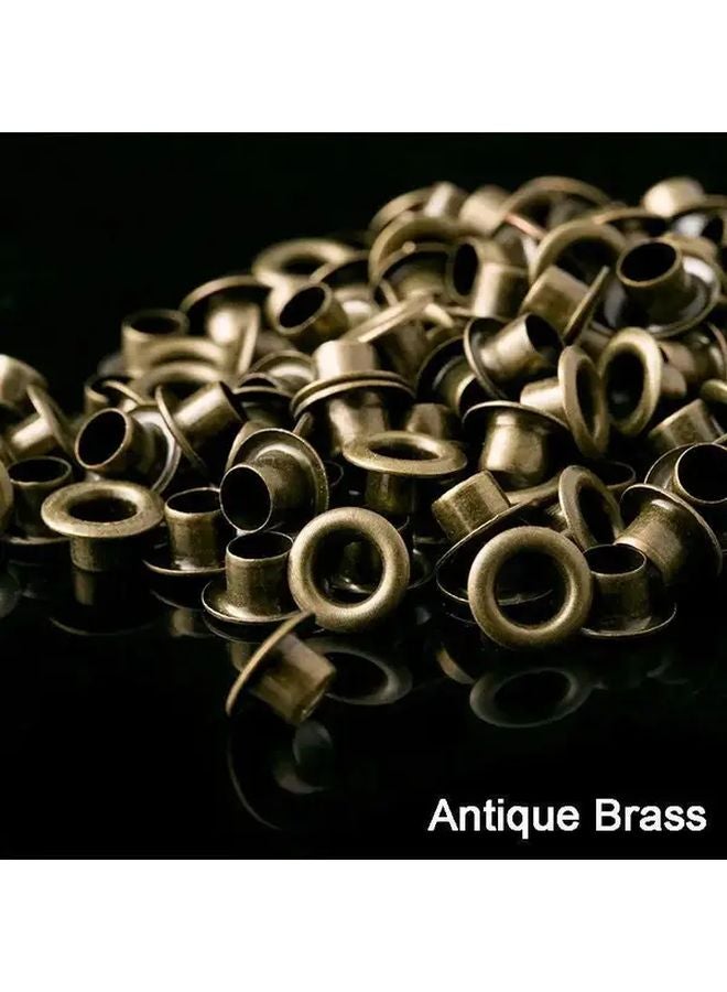 100pcs Bronze 3mm Brass Eyelets Grommets For Leather Craft Shoes Bags Belts Hats Repair - Image 1