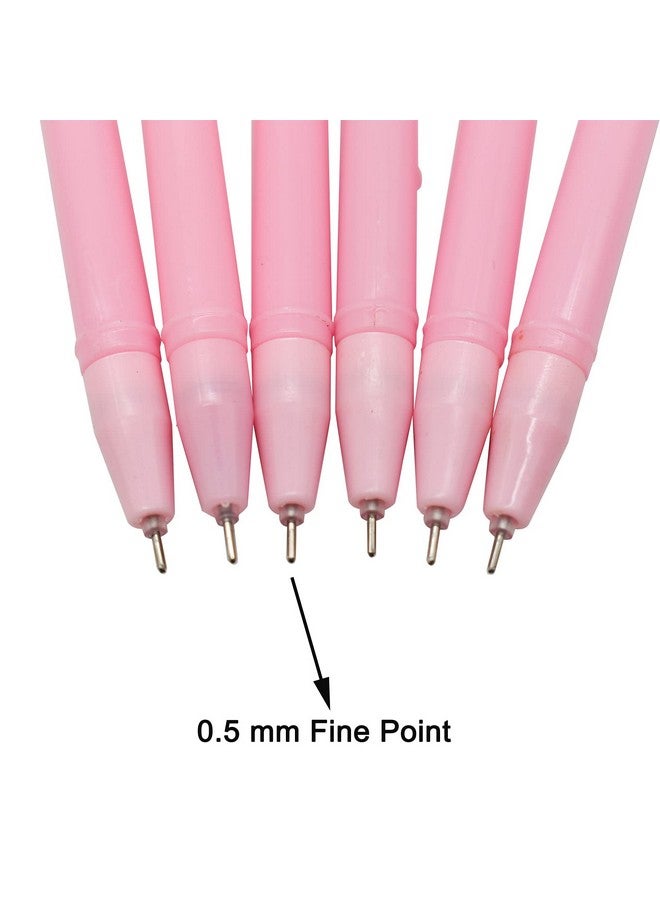 مايداهوي 12 قطعة من أقلام الجل على شكل طائر الفلامنغو، أقلام حيوانات كرتونية لطيفة بتصميم تاج جميل، حبر أسود للحفلات والمكتب والمدرسة والطلاب - Image 4