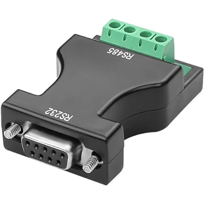 rayihni RS232 TO RS485 SERIAL DATA COMMUNICATION CONVERTER ADAPTER, DB9 FEMALE TO 4-PIN TERMINAL BLOCK, INDUSTRIAL-GRADE SERIAL CONVERTER FOR RELIABLE DATA TRANSMISSION - 1 PIECE - Image 1