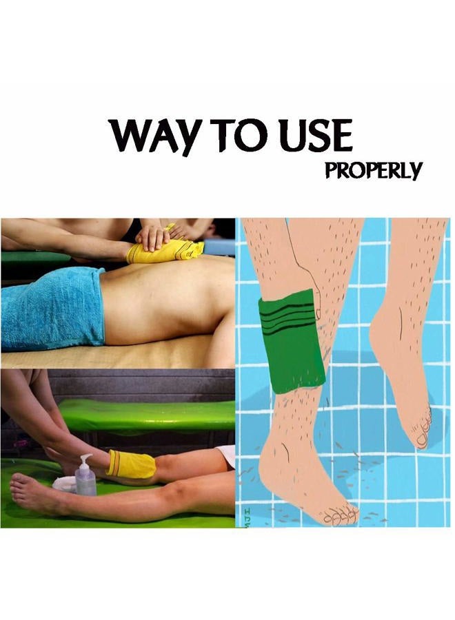 GOLDSANGSA GOLDSANGSA-Korean Bath Towel Washcloth 20pcs/Body Scrub Genuine Exfoliating Bath Mitten Remove Dead Skin(Green) - Image 5