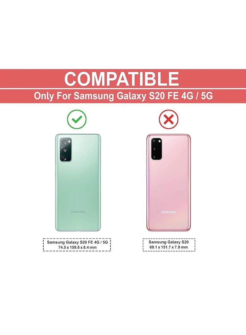 Bills Samsung Galaxy S20 FE Case - Crystal Clear Soft TPU Slim Anti-Shock Transparent Back Cover with Ultimate Protection - Image 2