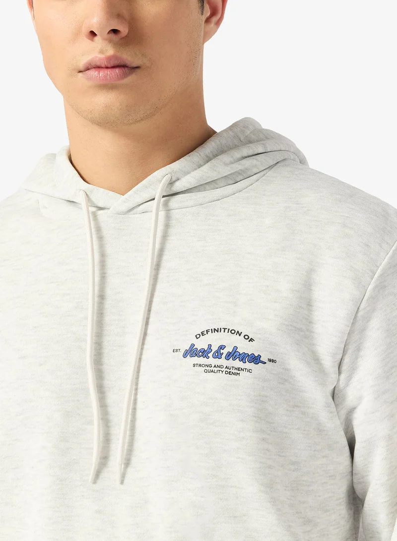JACK & JONES  Graphic Pullover Hoodie for Men | Best Price UAE