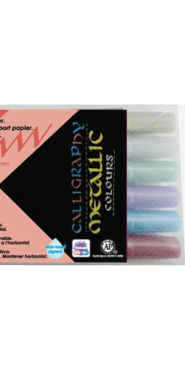 Zig MS-8400/6V Marker, 6 Count (Pack of 1), Metallic Assorted - Image 3