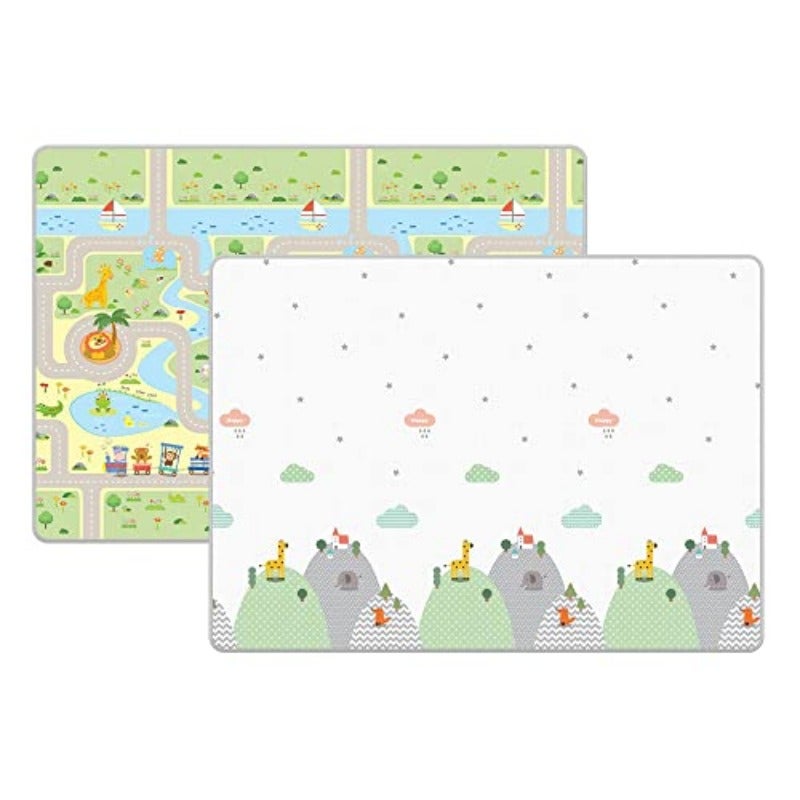 Baby Play Mat Double-Sided Crawling Mat Waterproof Play Matt Baby 180x150x0.5cm Soft Foam Play Mat Large Baby Play Mat Reversible Baby Mat XPE Padded Play Mat Non Toxic Wipeable Play Mat - Image 2
