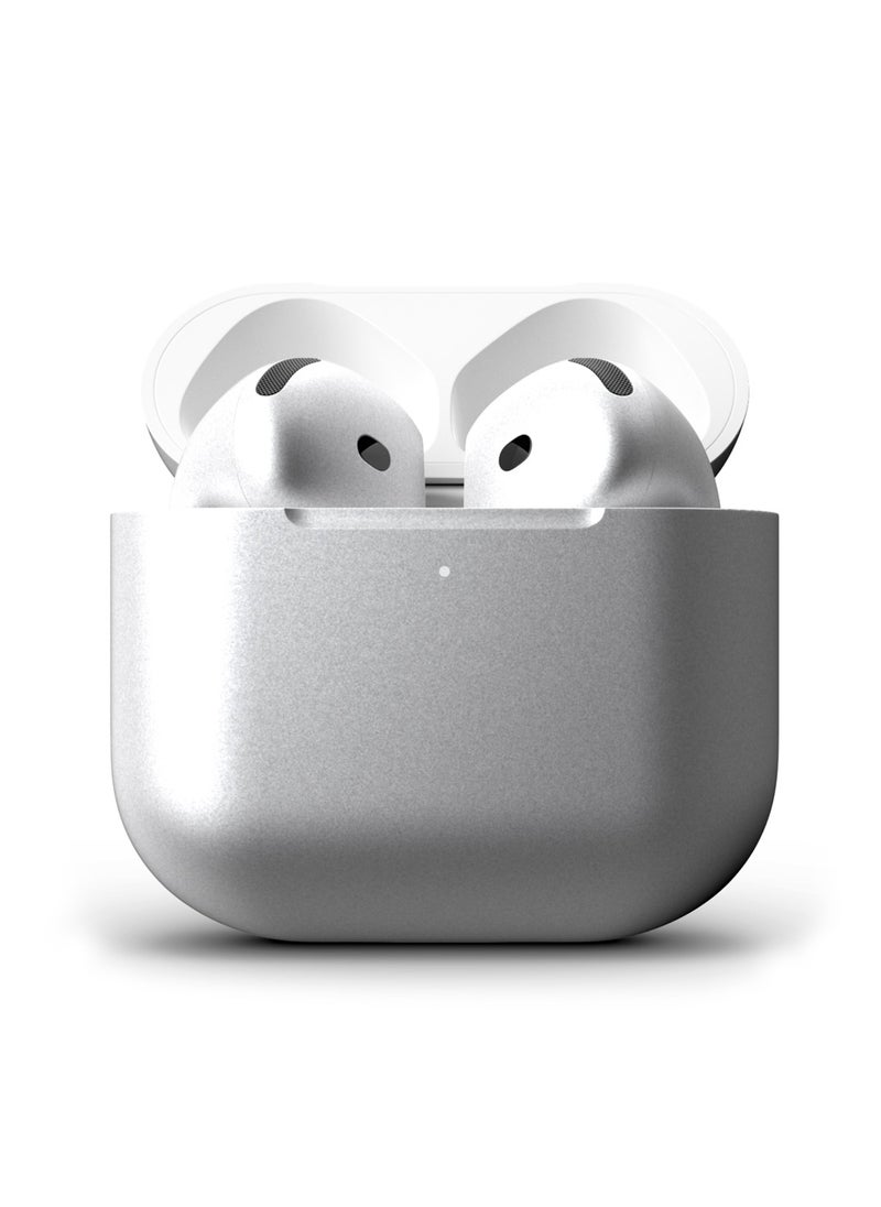 Craft MERLIN CRAFT CUSTOMIZED APPLE AIRPODS 4 METALLIC SILVER  - Image 1