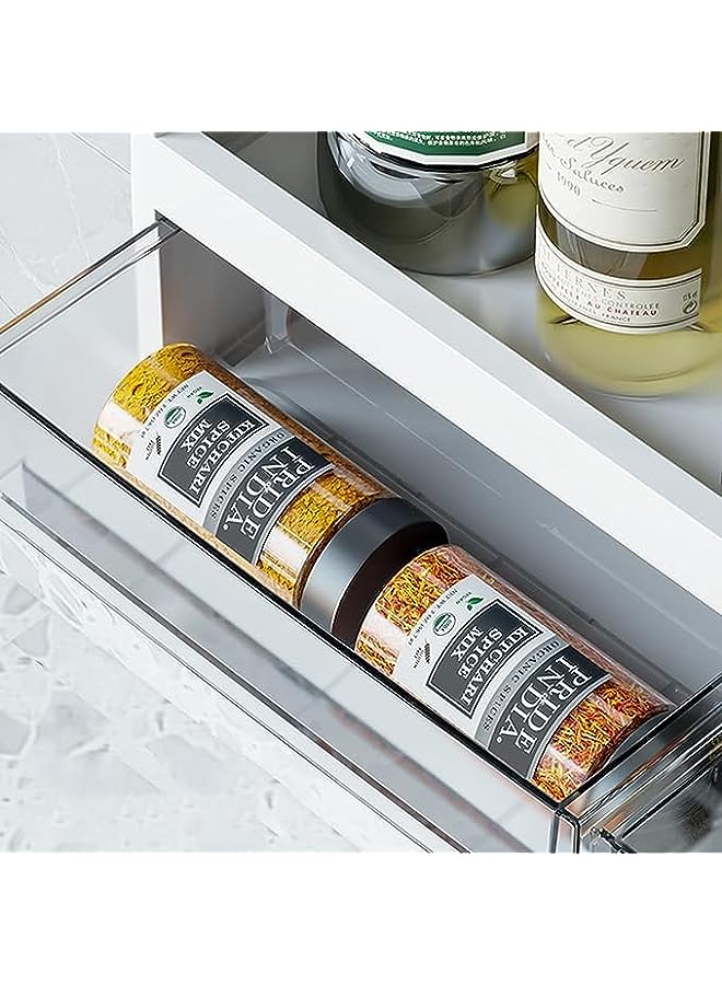 Raxoom wall hanging rack, kitchen, bathroom, office, bedroom, craft room rack. (White) (B) - Image 5