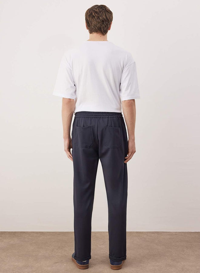 trendyol Navy Blue Straight Fit Men's Trousers - Image 4