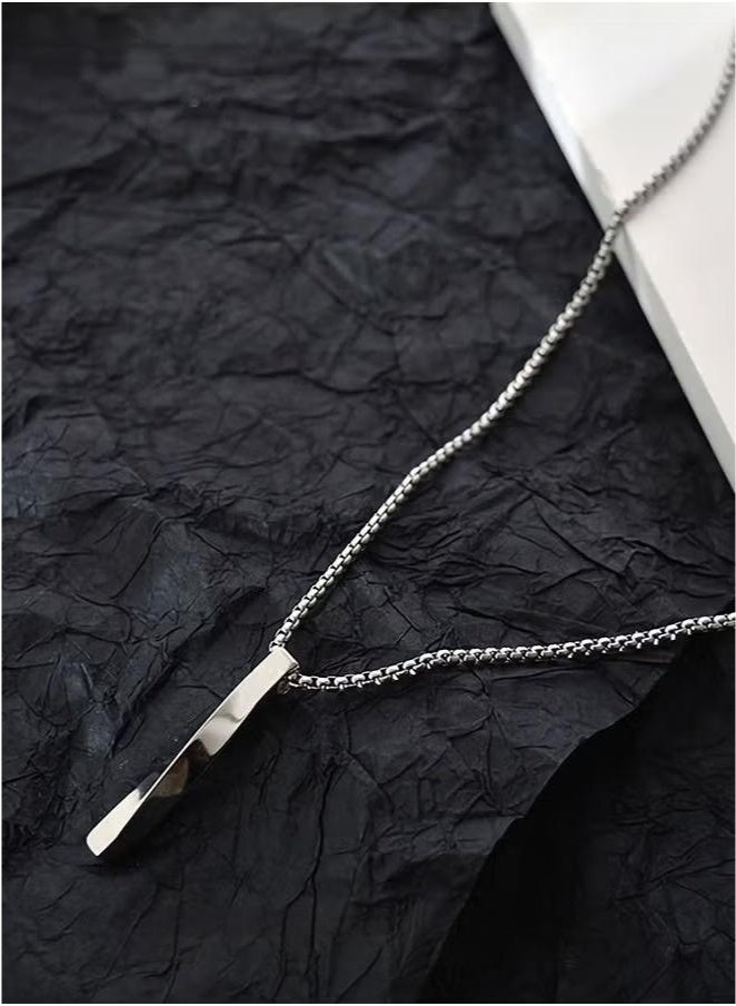 Casual Stylish Spiral Pendant Necklace Cool Sweater Chain for Men Women Silver - Image 5