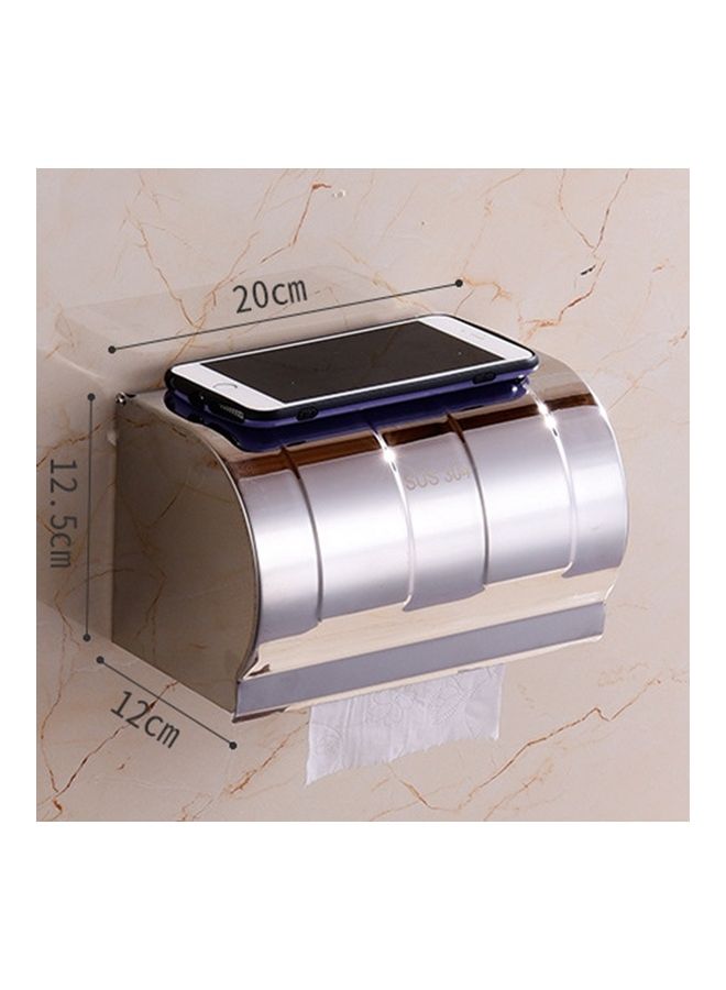 NIBEMINENT Stainless Steel Bathroom Wall-mounted Multicolour 25x20x20cm - Image 2