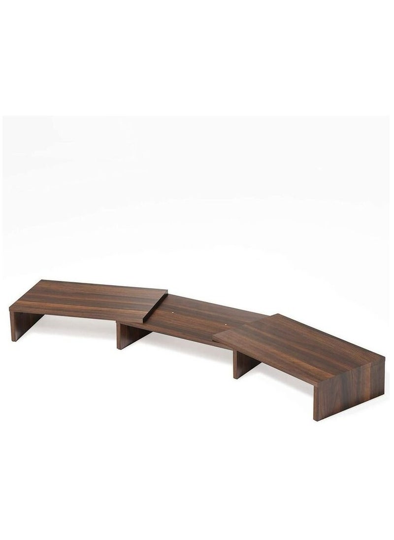 MODERN HOME Dual Monitor Stand with 3 Shelf and Length And Angle Adjustable  - Image 2