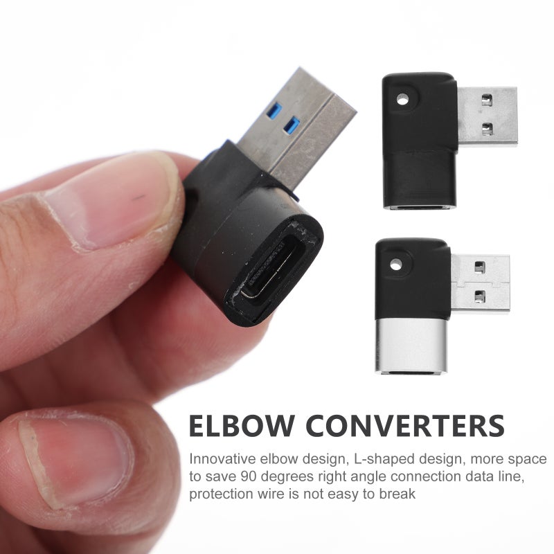 2pcs USB Elbow Converters Type-c Converter Devices Efficient Converters - Image 5