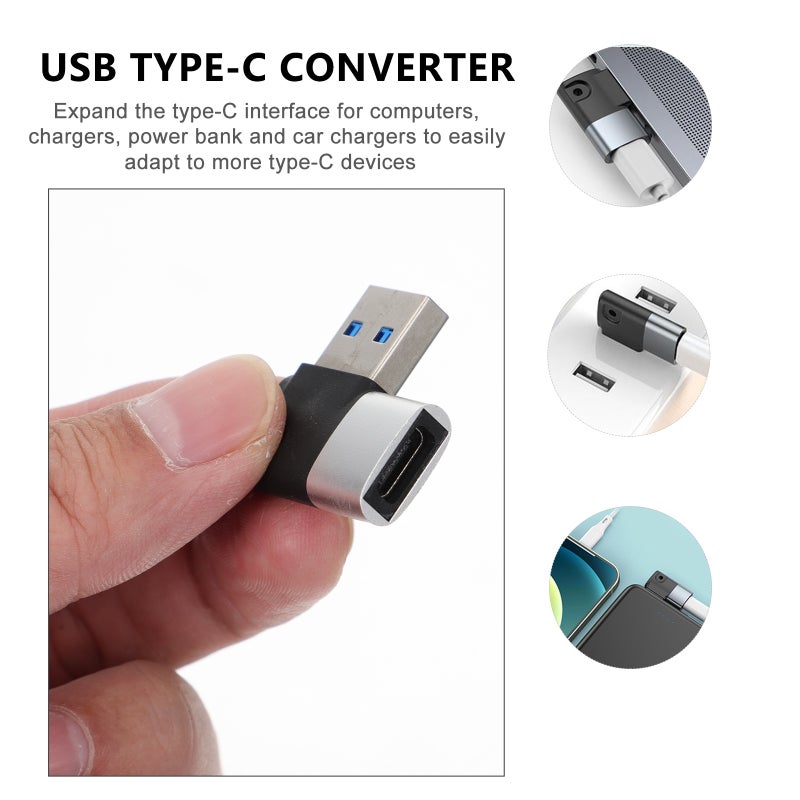 2pcs USB Elbow Converters Type-c Converter Devices Efficient Converters - Image 4