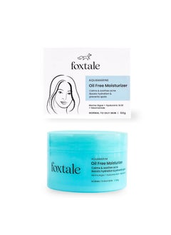 foxtale Oilfree Gel Moisturizer For Face | Hyaluronic Acid Niacinamide Betaine Marine Algae| Boosts Hydration Brightens Skin Soothes Acne| Lightweight For Oily Acneprone Skin |Men & Women100G  - Image 1