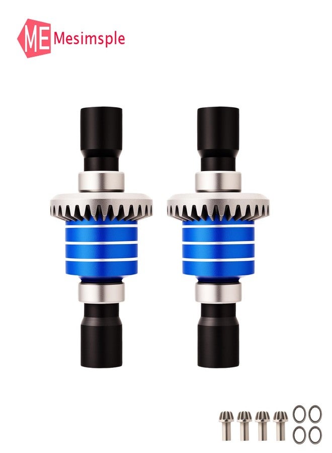 Mesimsple 45# Steel Front Rear Differential Diff Input Gear Set for 1/16 H16BM H16PL H16DR H16207 16208 16209 16210 H16 1/14 14301 14302 14209 14210 Series Upgrades Part Blue - Image 3