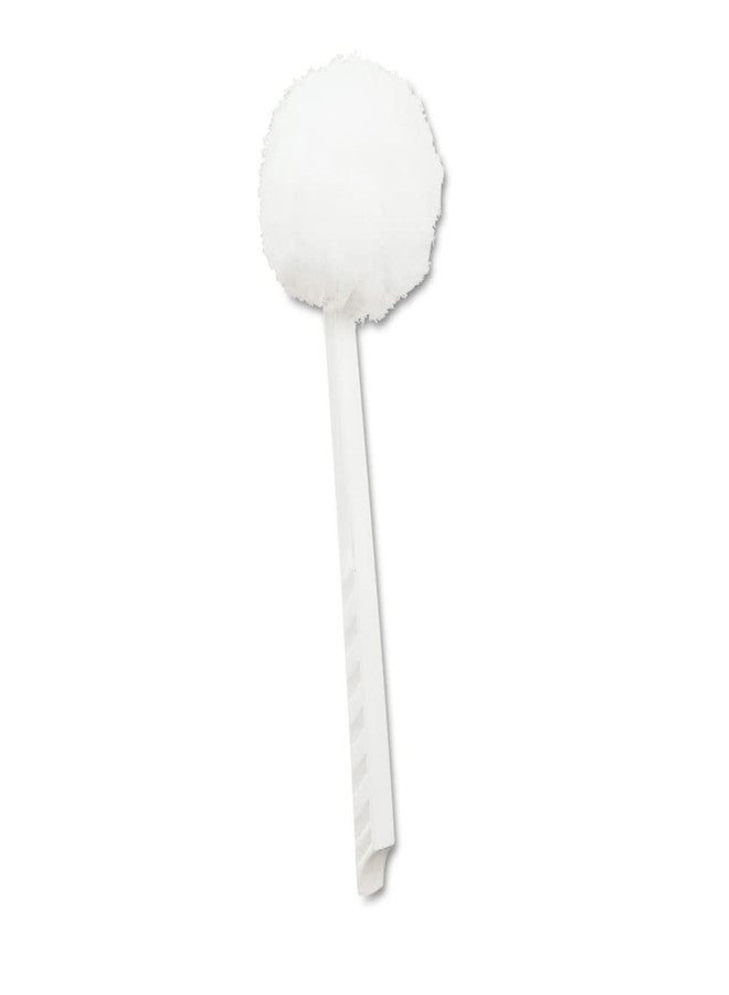 Boardwalk 00160 Deluxe Bowl Mop, 10" Handle, 2" dia. Head, Plastic, White (Case of 25) - Image 1