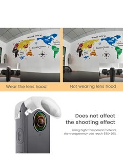KASTWAVE Lens Guards for Insta360 ONE X2, Transparent Protective Case for Insta 360 ONE X2 Panoramic Action Camera Accessory, Accessories for Insta 360 ONE X2  - Image 3