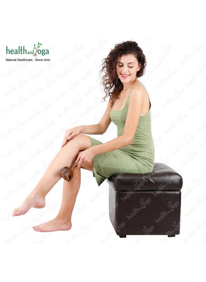 SoulGenie - HealthAndYoga™ NatureSooth Handcrafted Wooden Limb Massager - Relieves Tired Leg and Arm Muscles - Image 1