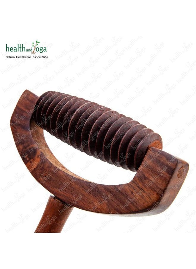 SoulGenie - HealthAndYoga™ NatureSooth Handcrafted Wooden Limb Massager - Relieves Tired Leg and Arm Muscles - Image 1