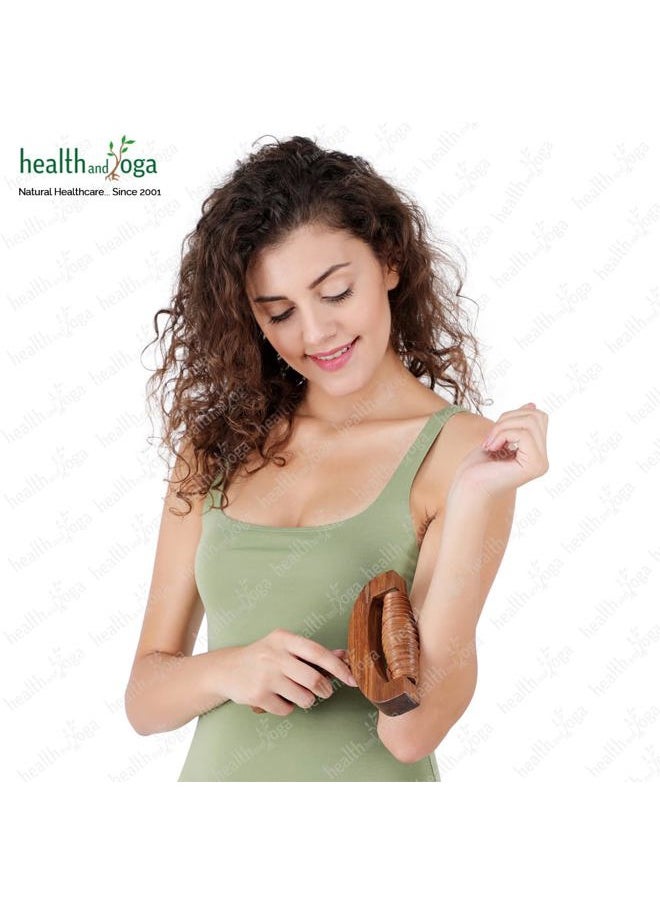 SoulGenie - HealthAndYoga™ NatureSooth Handcrafted Wooden Limb Massager - Relieves Tired Leg and Arm Muscles - Image 1