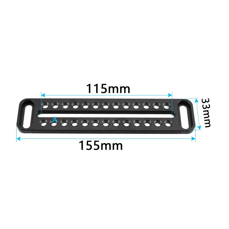 CAMVATE Long Cheese Plate 1/4"-20 Mounting Platform for DSLR Camera Cage Kit - 2289 - Image 2