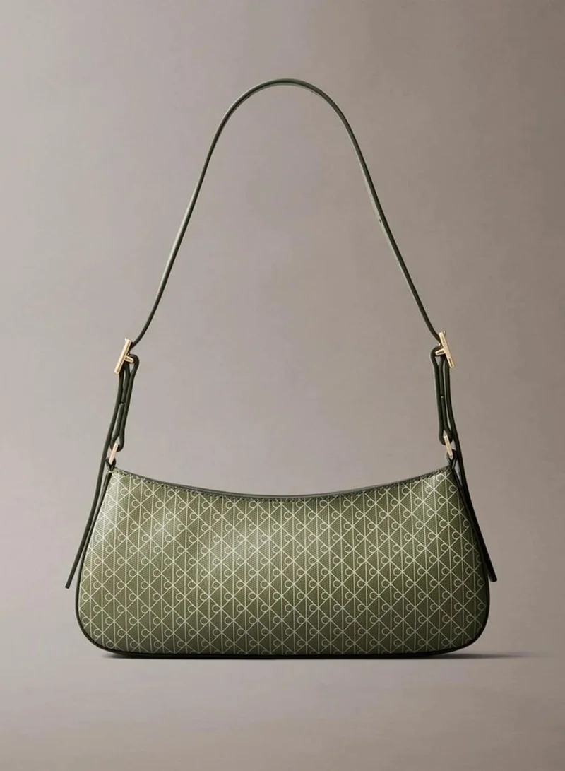 Coated Emblem Small Shoulder Bag