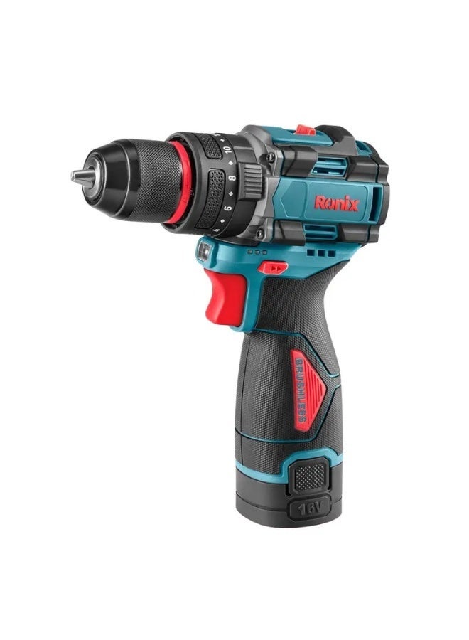 RONIX 16V Brushless Impact Drill 50Nm, 2000RPM Dual-Speed 2Ahx2 Batteries, German Engineering #Ronix 8669 - Image 1