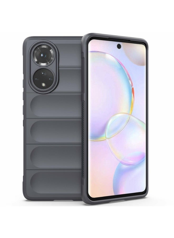Premium Protection Back Silicone Case Compatible with Honor 50 Magic Shield Shockproof Case with Camera Protection (Dak Grey)