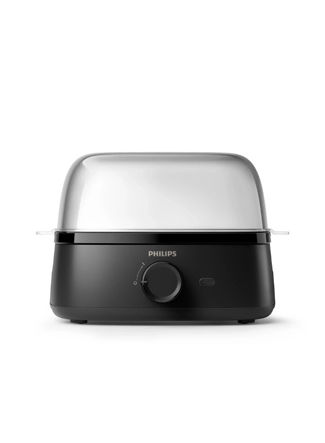 Phillips' Philips Digital Egg Cooker (3000 Series HD9137/91) — 400W Power | 6-Egg Capacity | Poached Egg Tray | Black - Image 1