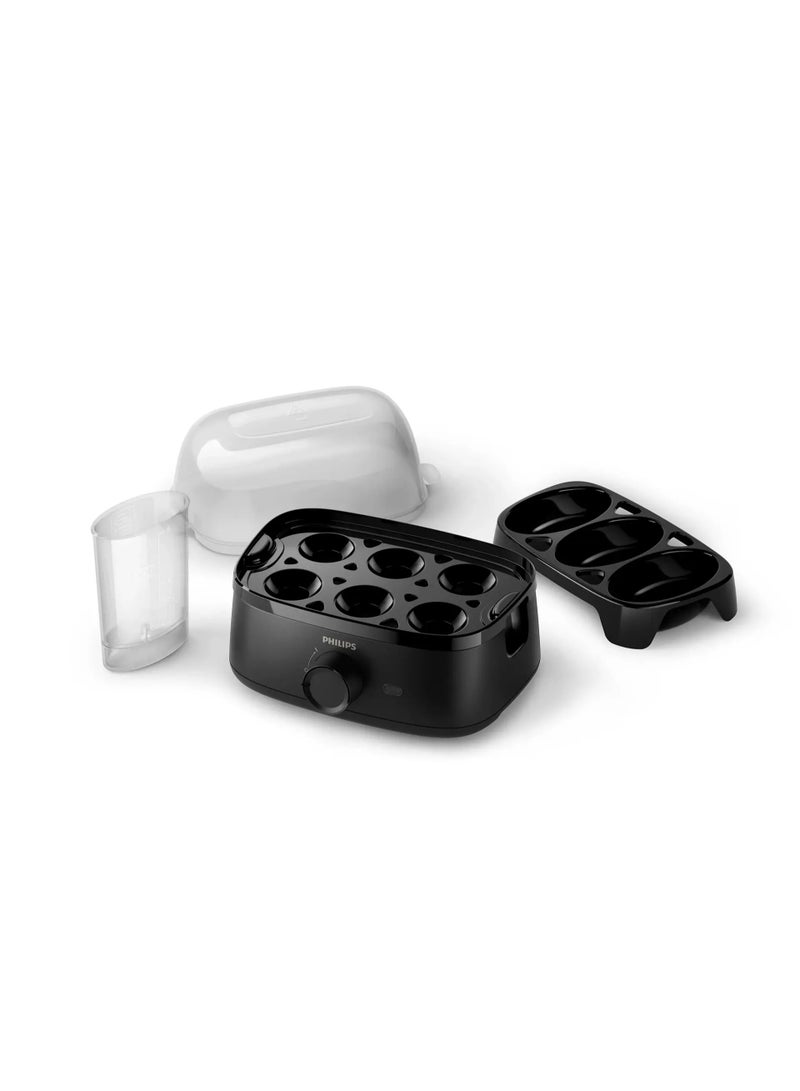 Phillips' Philips Digital Egg Cooker (3000 Series HD9137/91) — 400W Power | 6-Egg Capacity | Poached Egg Tray | Black - Image 4