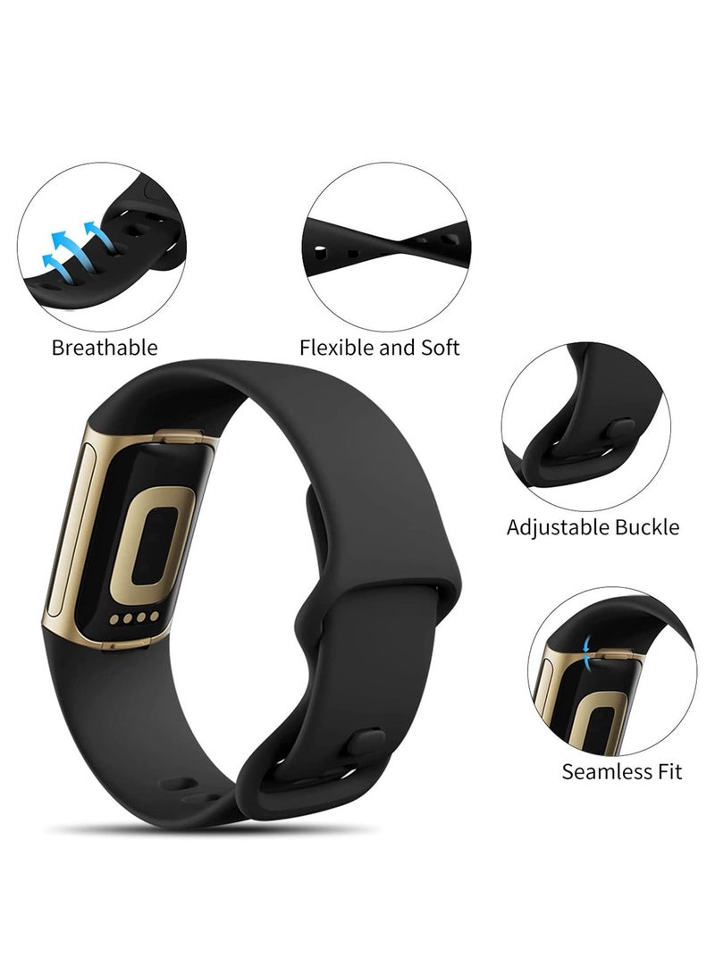 استبدال سوار قابل للتعديل رقيقة لينة سيليكون الأساور سيليكون الأساور مع شحن FitBIT 5 الذكية ووتش متوافق مع المرأة الرجل النشاط اللياقة البدنية المقتفي ل - Image 2