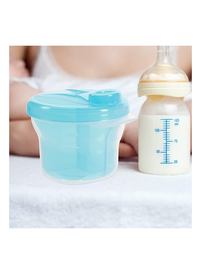 1 pcs BPA-free Material Durable Milk Powder Dispenser With Rotating Cap, Removable Inner Sections,Blue - Image 2