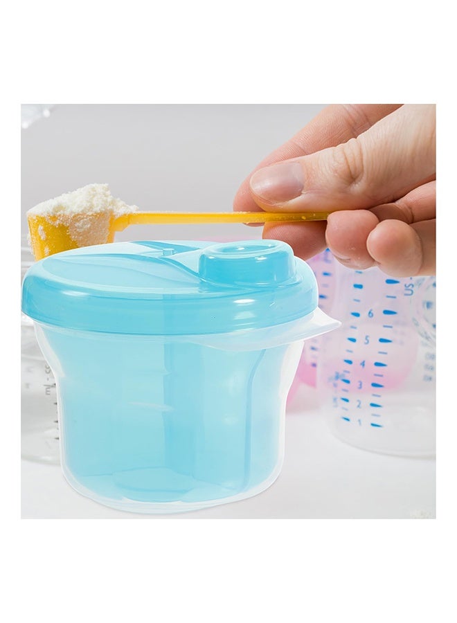 1 pcs BPA-free Material Durable Milk Powder Dispenser With Rotating Cap, Removable Inner Sections,Blue - Image 3