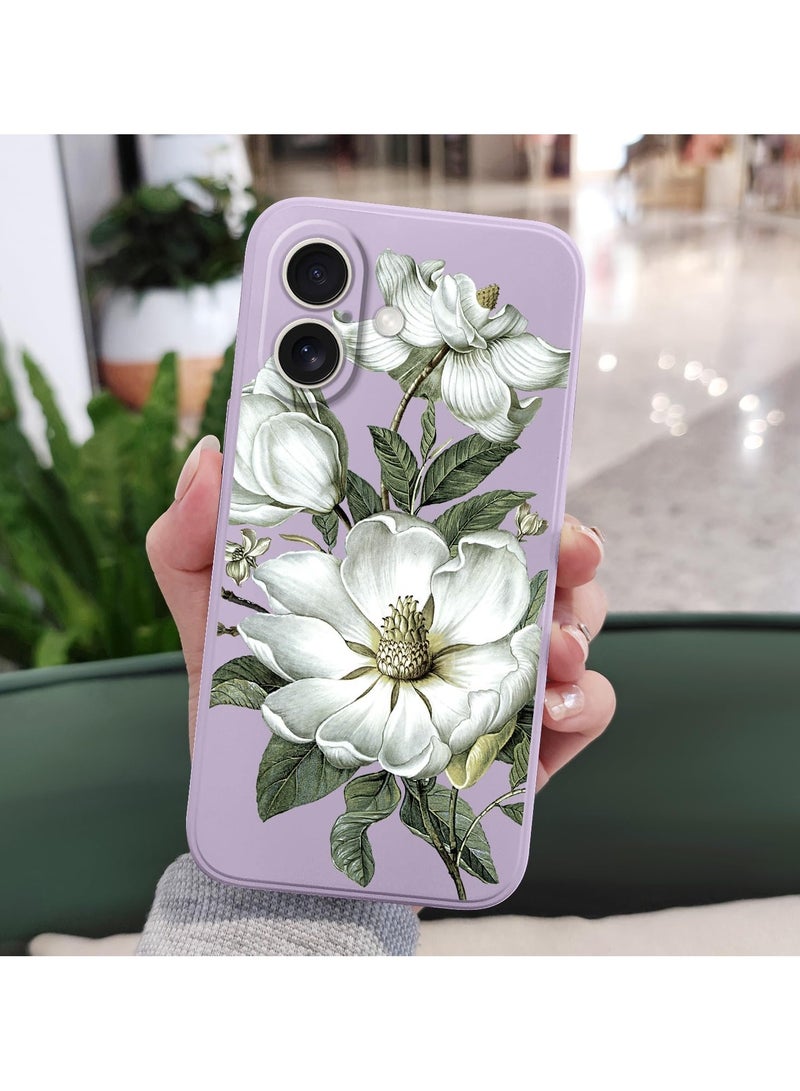 for iPhone 16 Plus Case Anti Scratch Microfiber Lining Phone Cover Silicone Ultra Slim Case for iPhone 16 Plus 6.7 inch-Cotton Purple - Image 3