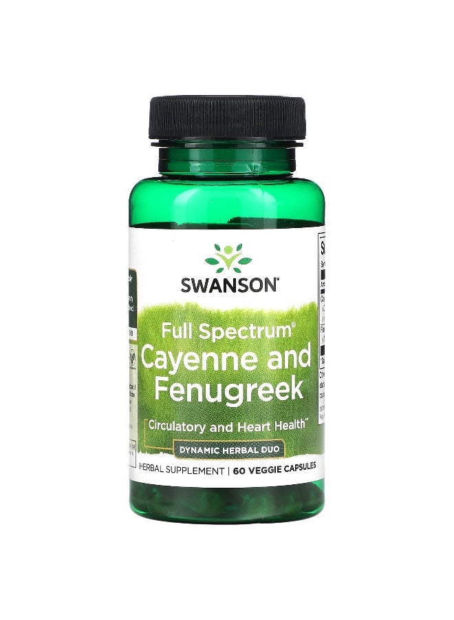 SWANSON سوانسون، كايين وفينوجريك كامل الطيف، 60 كبسولة نباتية - Image 1