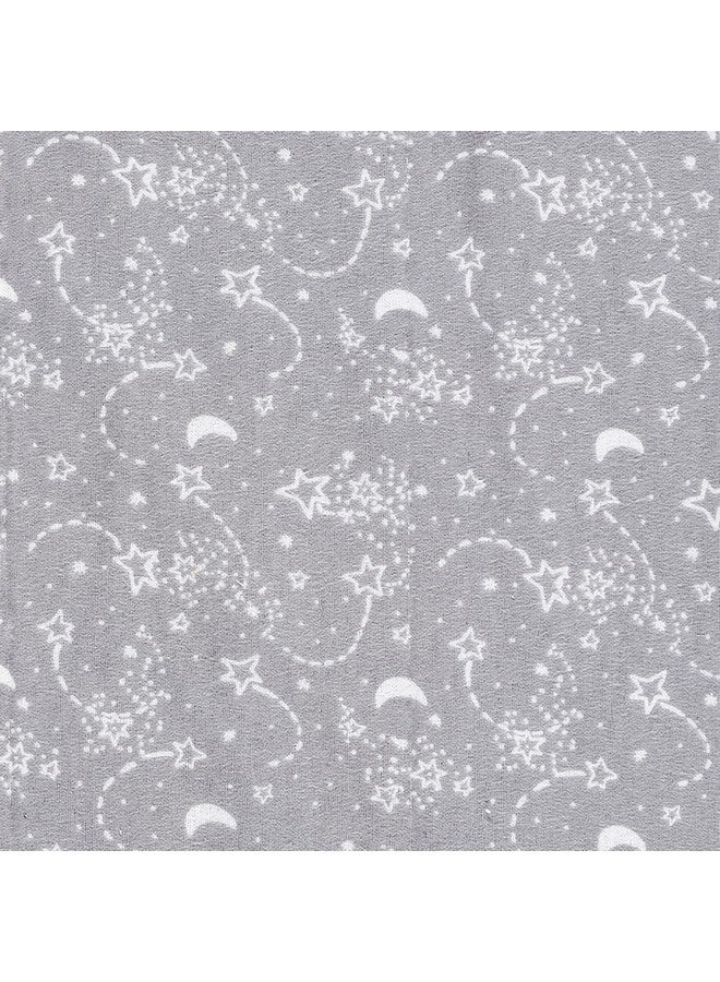 Trend Lab Sky Traveler 4 Pack Flannel Blankets Air Travel White Red Blue Gray; Buffalo Check White Navy; Starry Safari White Navy; Moon & Star White Gray; 30 In X 30 - Image 5