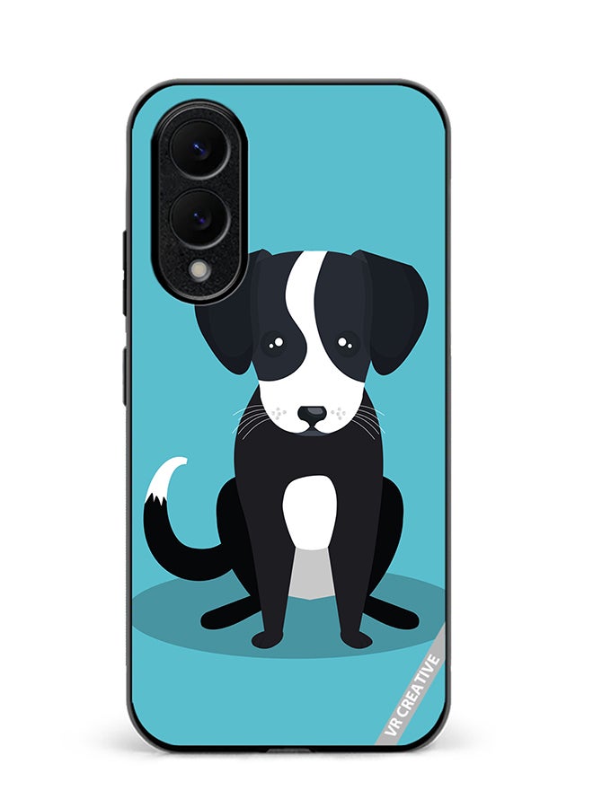 VR CREATIVE Protective Case Cover For Samsung Galaxy S25 Edge Dog Design Multicolour