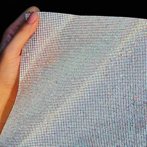 Locacrystal Bling Rhinestone Sticker DIY Car Decoration Stickers Self-Adhesive Hotfix Glitter Crystal Gem Sheet Sticker for Car&Craft Decoration with 19440Pcs 2mm Rhinestones(Crystal AB,9.4" x 15.8") - Image 5