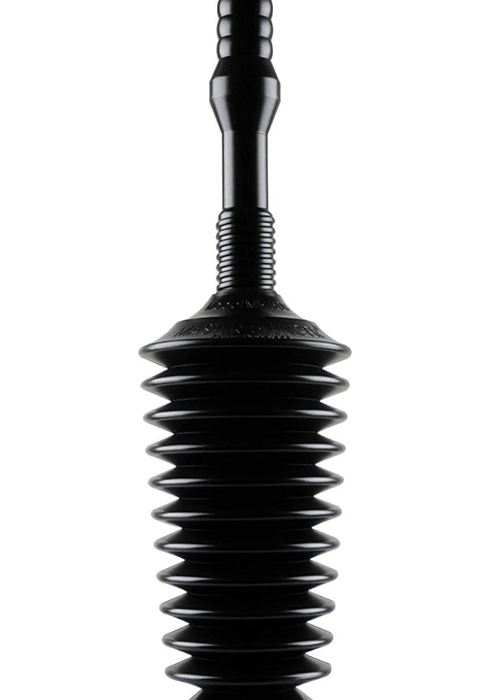 Master Plunger MP1600 1.6 Gallon Low Flush Toilet Plunger with Funnel Nose Design, Black - Image 1