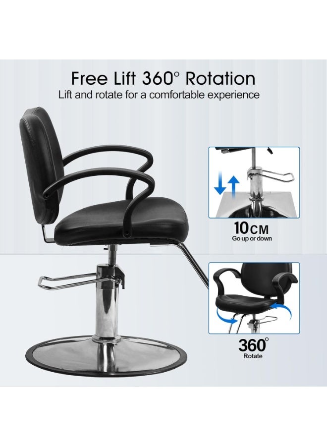 Meishida Vintage Salon Chair, 360 Degrees Hydraulic Rolling Barber Chairs beauty salon chairs for Barbershop Hair Chair Spa Equipment  - Image 5