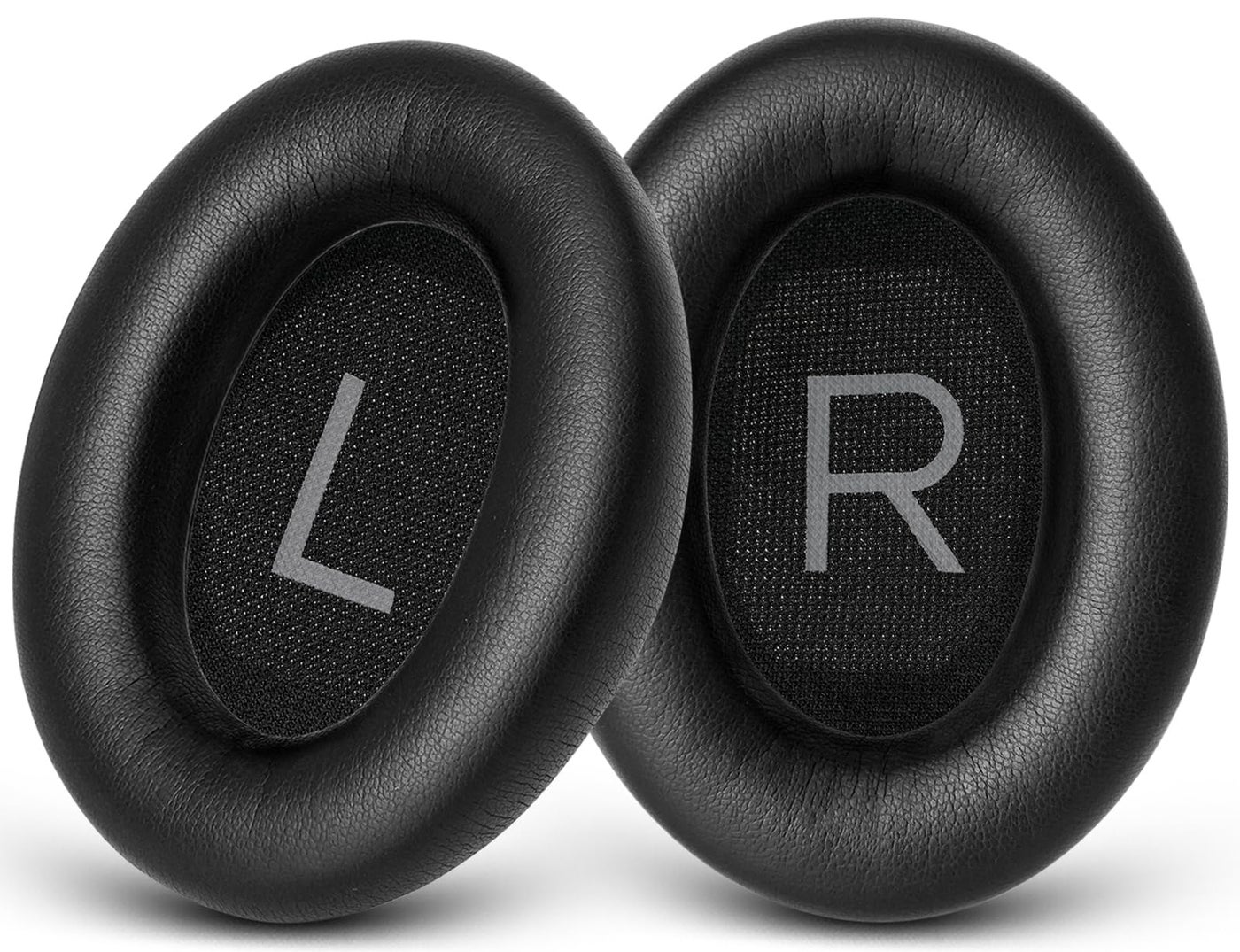 GEVO Replacement Ear Pads for Bose QC45, Ear Cushions for Bose QuietComfort 45 (QC45) & Quiet Comfort SE (QC SE) Headphones, Earpads with Softer Leather Noise Isolation Foam (Black)