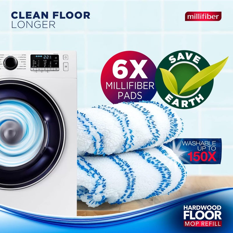 Millifiber Microfiber Mop Refills 15x8 Inches, 6-Pack (Mop is Not Included) - Image 4