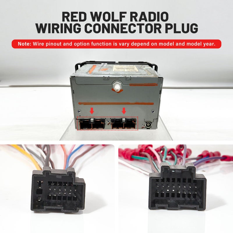 RED WOLF Car Radio Wiring Harness Compatible with 2008-2015 Chevrolet Express, 07-14 GMC 07-14 Savana Buick Aftermarket Stereo Wire Cable Adapter - Image 3