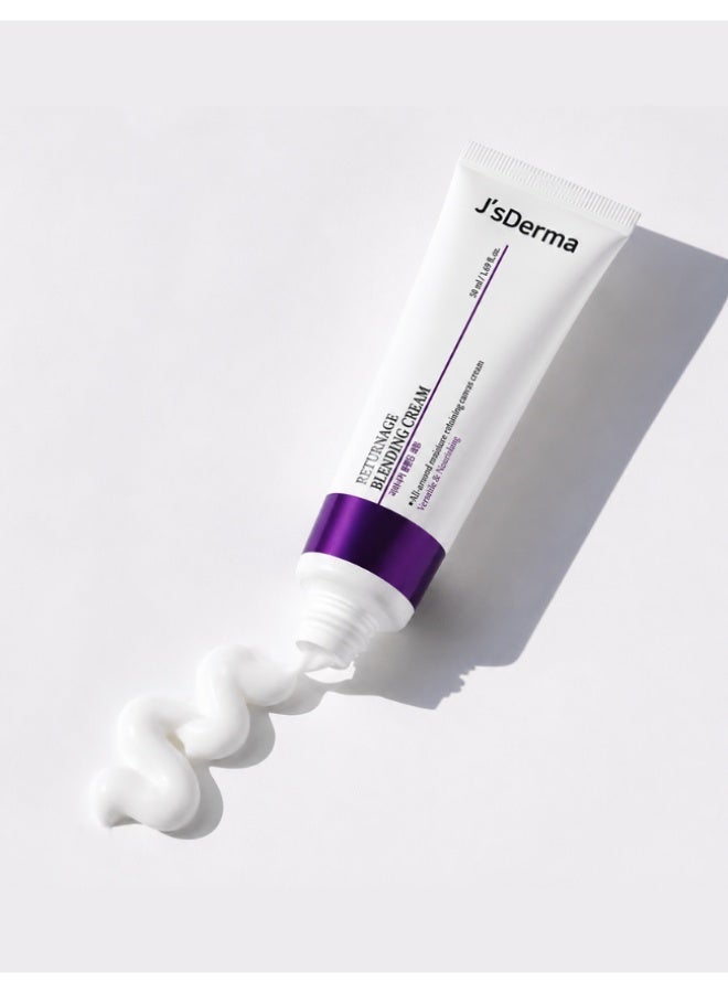 J'sDerma Korean anti-aging Face Moisturizing  Cream For Sensitive Skin with Hyaluronic Acid, Shea Butter & Ectoin Barrier Repair Hydration Cream- Returnage Blending Cream 50ml - Image 1