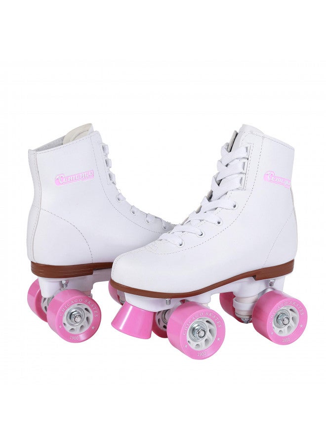Chicago تزلج رولر شيكاغو للفتيات - زلاجات كواد بيضاء للشباب - الحجم 3 - Image 3