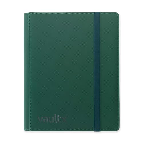 Vault X 9 Pocket Strap Binder 360 Cards ExoTec Material 20 SideLoading Pages Green - Image 1