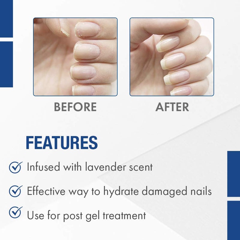 IBD Lavender Cuticle Oil â€“ Moisturizing Nail Oil for Growth & Strength, Repair Damaged Nails, Cuticle Softener, Lavender Scent, 0.5 fl oz - Image 4